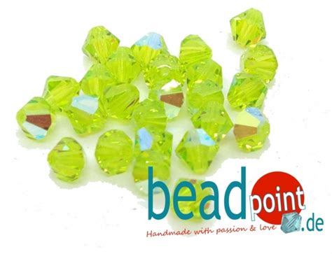 Beadpoint Mc Bead Bicone Mm Limecicle Ab St Ck Delara Crystal