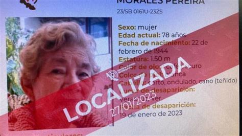 Localizan A Persona De La Tercera Edad Reportada Como Desaparecida En