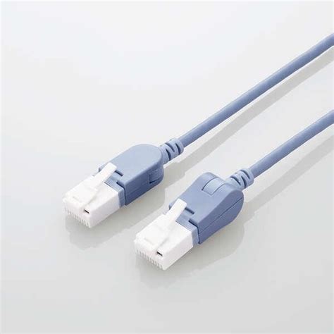 エレコム Lanケーブル スイングコネクター Cat6a準拠 10m Cat6a 縦横スイング式コネクタ 爪折れ防止 ランケーブル 1m