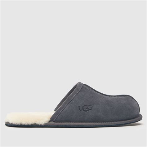 Mens Grey UGG Scuff Slippers | schuh