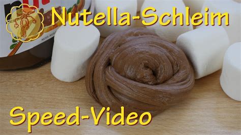 Speed Video Essbarer Nutella Schleim Nur Zutaten Ohne Kleber