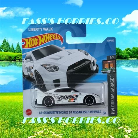 Sc A Hot Wheels Short Card Lb Silhouette Works Gt Nissan Gt Rr Ver Lbwk Gtr R White Hw