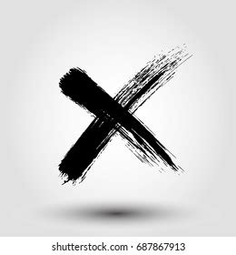 Xgrunge Letter X Cross Sign Stock Stock Vector Royalty Free 687867913