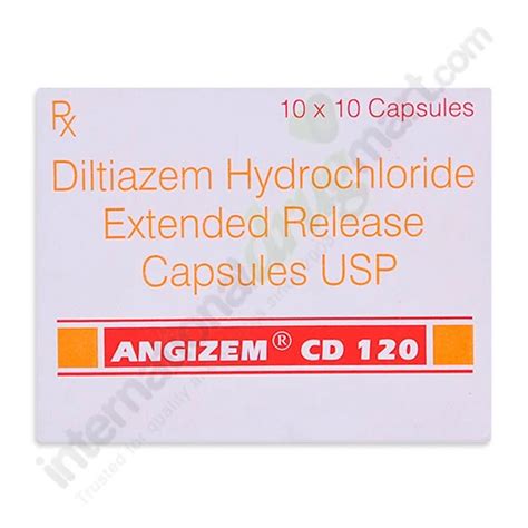 Buy Diltiazem CD 120mg Capsules Online IDM