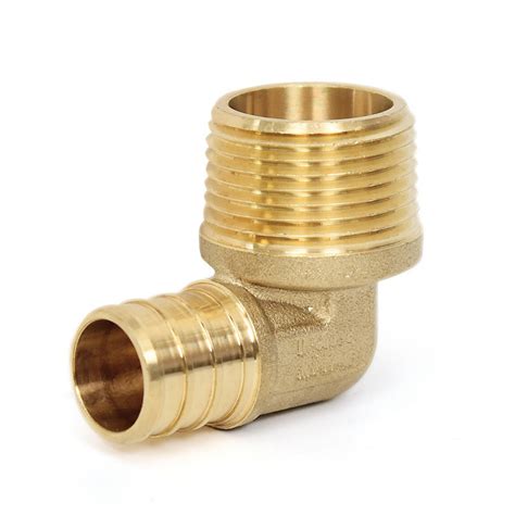 Us Market Cupc Certificate Elbow Male Npt 1 2 Pex 3 8 Mip Pex Brass