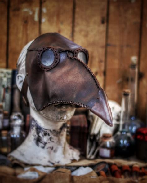 Plague Doctor Bird Mask Long Nose Steampunk Bubonic Plague Etsy