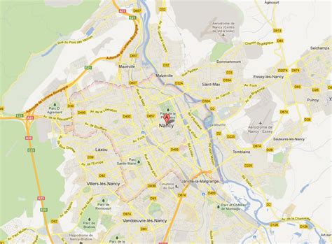 nancy carte image satellite