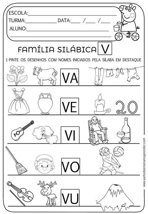 Atividade Letra P Familia Silabica - 7