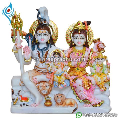 marble murti shiv parivar manufacturers  marble shiva parvati