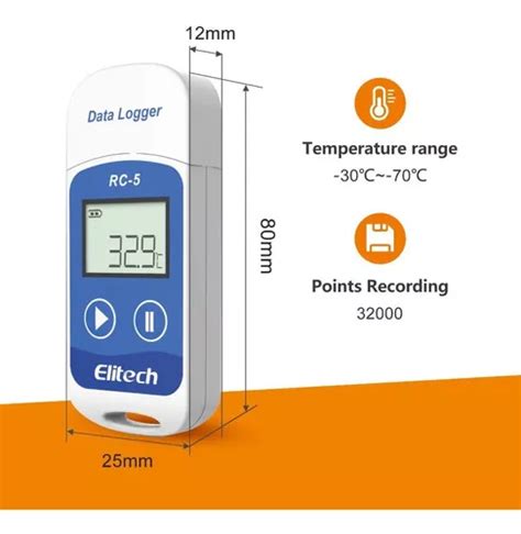 Datalogger Elitech Rc Usb Temperatura Term Metro