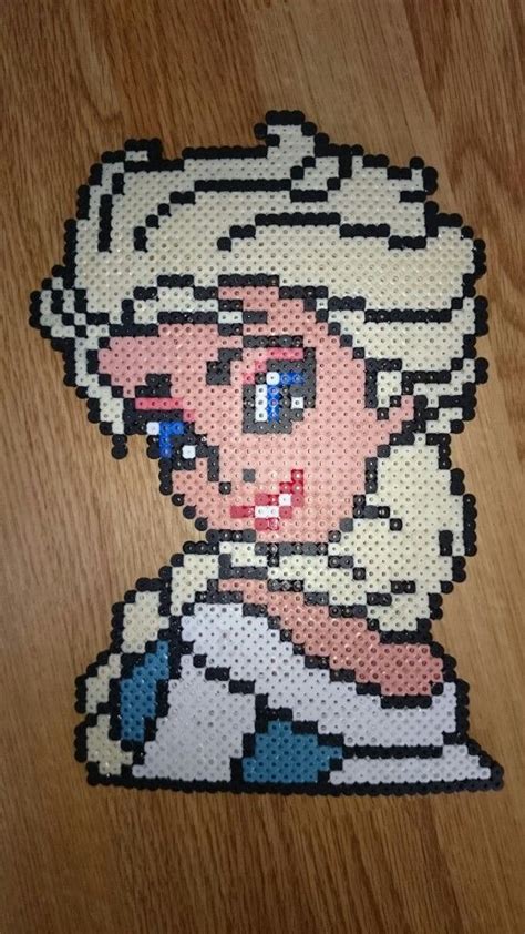 Queen Elsa Frozen Hama Perler Beads Pearler Bead Patterns Perler