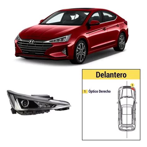 Óptico Izquierdo Hyundai Elantra 2019 2020 Cuotas sin interés