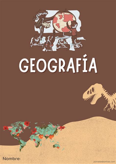 Portada O Caratula De Geografia Portadasbonitas Portadas Bonitas