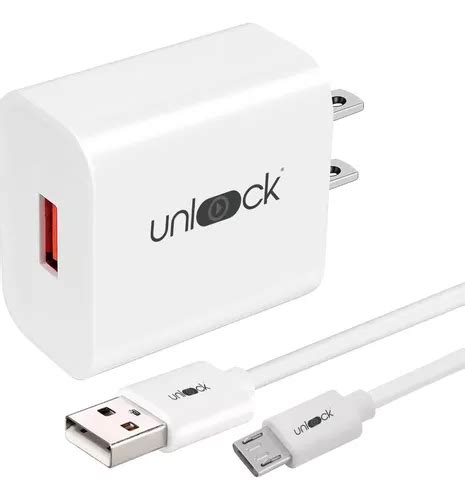 Cargador Usb Con Cable Micro Usb V8 Carga Rápida Unlock