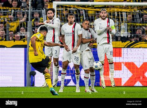 Dortmund Free Kick By Emre Can Of Borussia Dortmund During The Uefa