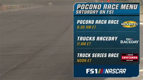 Fox Nascar On Twitter Official Today S Arca Race At Pocono Has Been