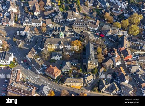 Aerial View Old Town With Town Hall And Evang Collegiate Church In