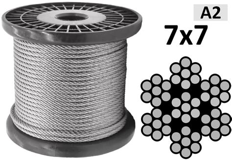 Купить нержавеющий трос (канат) DIN 3055 в Крепком