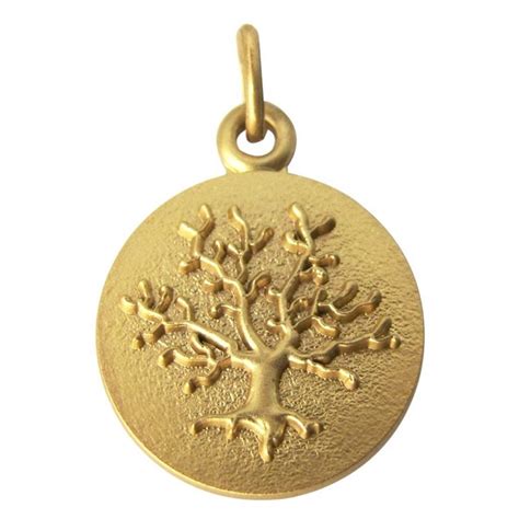 Médaille Arbre de vie Or jaune 750 00 Femme Collier MATY