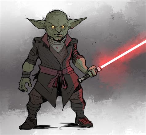 Sith Yoda By Holyvarus On Deviantart