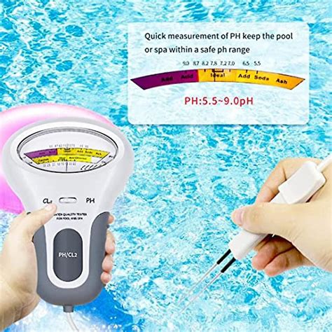 Water Quality Ph Tester Portable Cl2 Chlorine Tester Digital Ph Meter