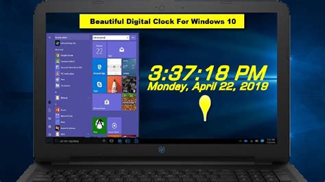 Big desktop clock for windows 10 - teenery