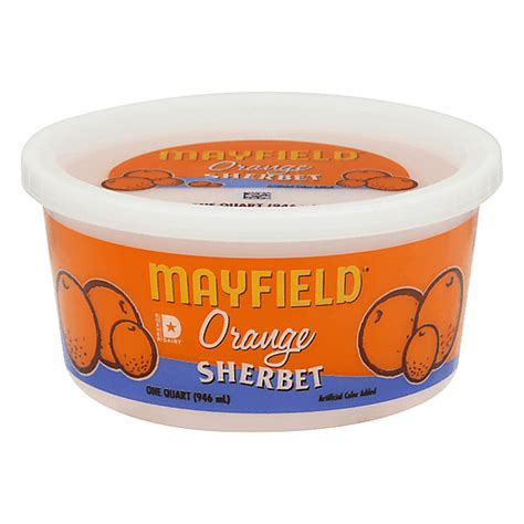 Mayfield Sherbet Orange 1 Qt Ice Cream Yoder S Country Market