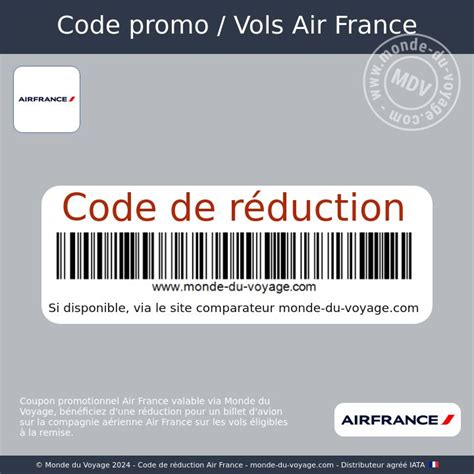 Codes promo Air France codes de réductions et billets d avion moins