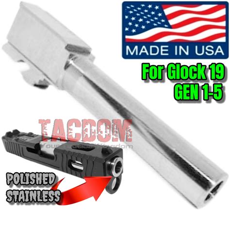 Usa Made Black Nitride Stainless Steel Barrel For Glock 26 Polymer 80