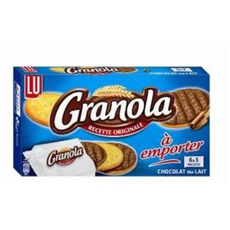 Granola Pocket Chocolat Au Lait Lu 225 G Bam Courses Courses En