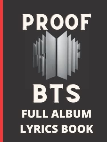 Buy Bts Proof Full Album Lyrics Bts Album Bts Lyrics Book Bts Proof Photobook Bts Proof