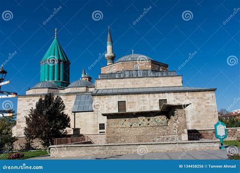 Mevlana Tomb and Mosque in Konya City. Mevlana Museum View from Above ...