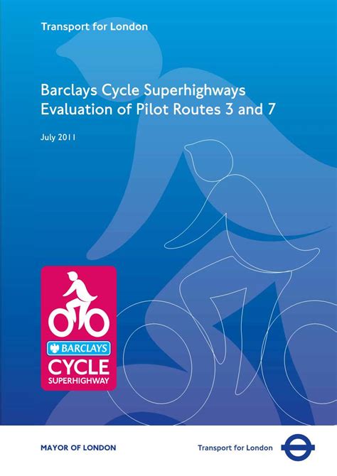 Barclays Cycle Superhighways Evaluation Of Pilot Routes And Docslib