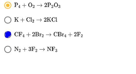 Solved: 1. Which equation represents a balanced chemical equation ...