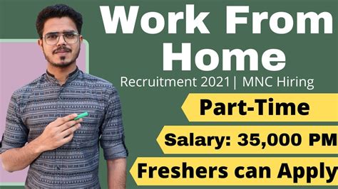 Work From Home Jobs Part Time Jobs Freshers Can Apply Mnc