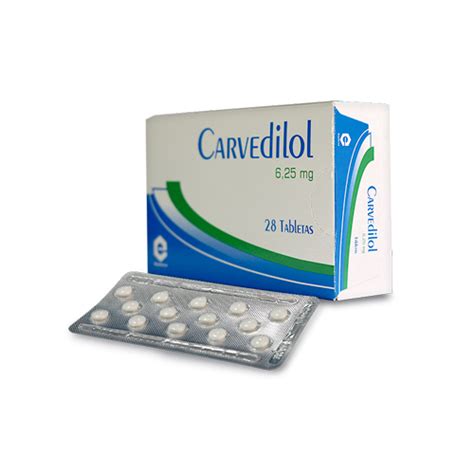 Drogas S S CARVEDILOL 6 25 MG RICHMOND CAJA X 28 TABS