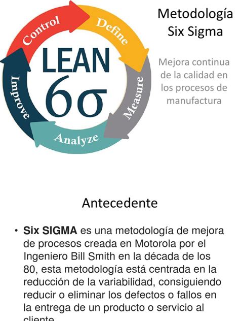 Metodología Six Sigma Mejora Continua De La Calidad En Los Procesos De