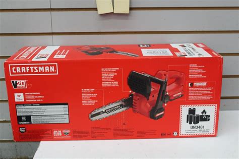 Craftsman Cmccs610d1 V20 20v Max 10 Cordless Electric Chainsaw Kit