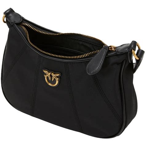 PINKO BAGS BORSA HALF MOON MINI Black | Mascheroni Store