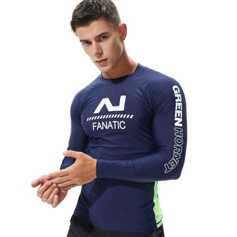 Uv Protect Surfing Rash Guard Men Swimwear Long Sleeve Swimsuit Mens