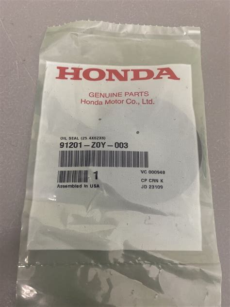 New OEM Honda Oil Seal 91201 Z0Y 003 GCV160 GCV190 GSV190 HRN216 EBay