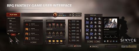 Rpg Fantasy Game User Interface Uipsd By Insdev On Deviantart