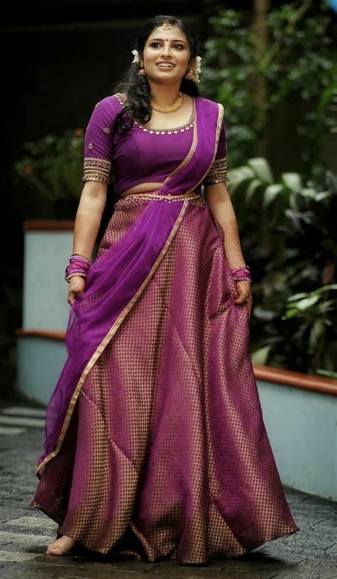 Half Saree Draping In Different Styles Half Saree Wearing Styles Half