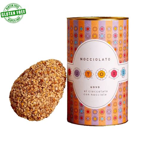 Easter Egg Cylinder With Dark Chocolate And Hazelnut Grains 250 G