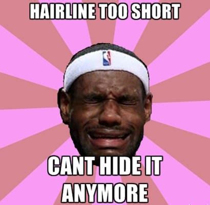 The Crying Game - The 50 Meanest LeBron James Hairline Memes of All ...