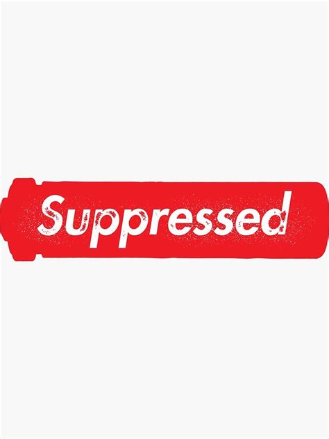 Suppressed Sticker By Pewcasso Vinyl Sticker Sticker Design Stickers