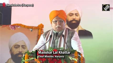 Haryana Cm Khattar Pays Tribute To Udham Singh In Kurukshetra