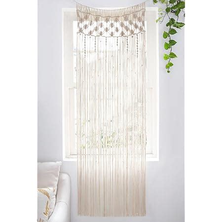 Amazon Mkono Macrame Wall Hanging Curtain Large Woven Window