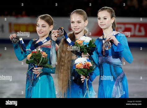 Aichi, Japan. 9th Dec, 2017. (L-R) Alena Kostornaia, Alexandra Stock ...