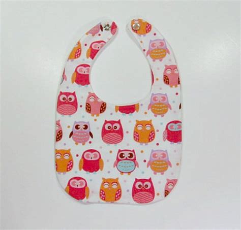 Cute Stylish Owl Design Baby Bib By SanmarnaStyle On Etsy Fusible